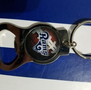 Los Angeles Rams beer bottle opener keyring